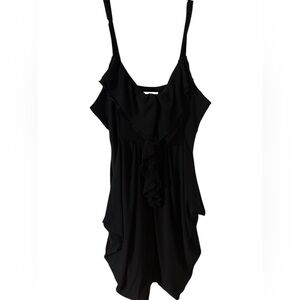 Elegant Maurice’s Black Ruffle Women's Dress with pockets! 2X NWOT!